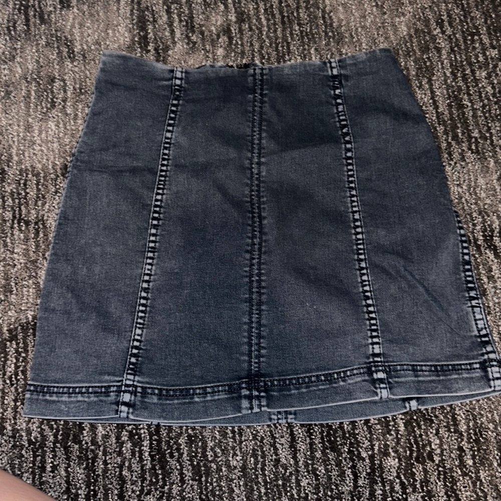 Free people denim skirt
